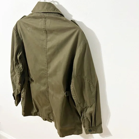 Banana Republic Utility Army Jacket Adjustable Waist and Stand-Up Collar Pockets - Picture 6 of 10